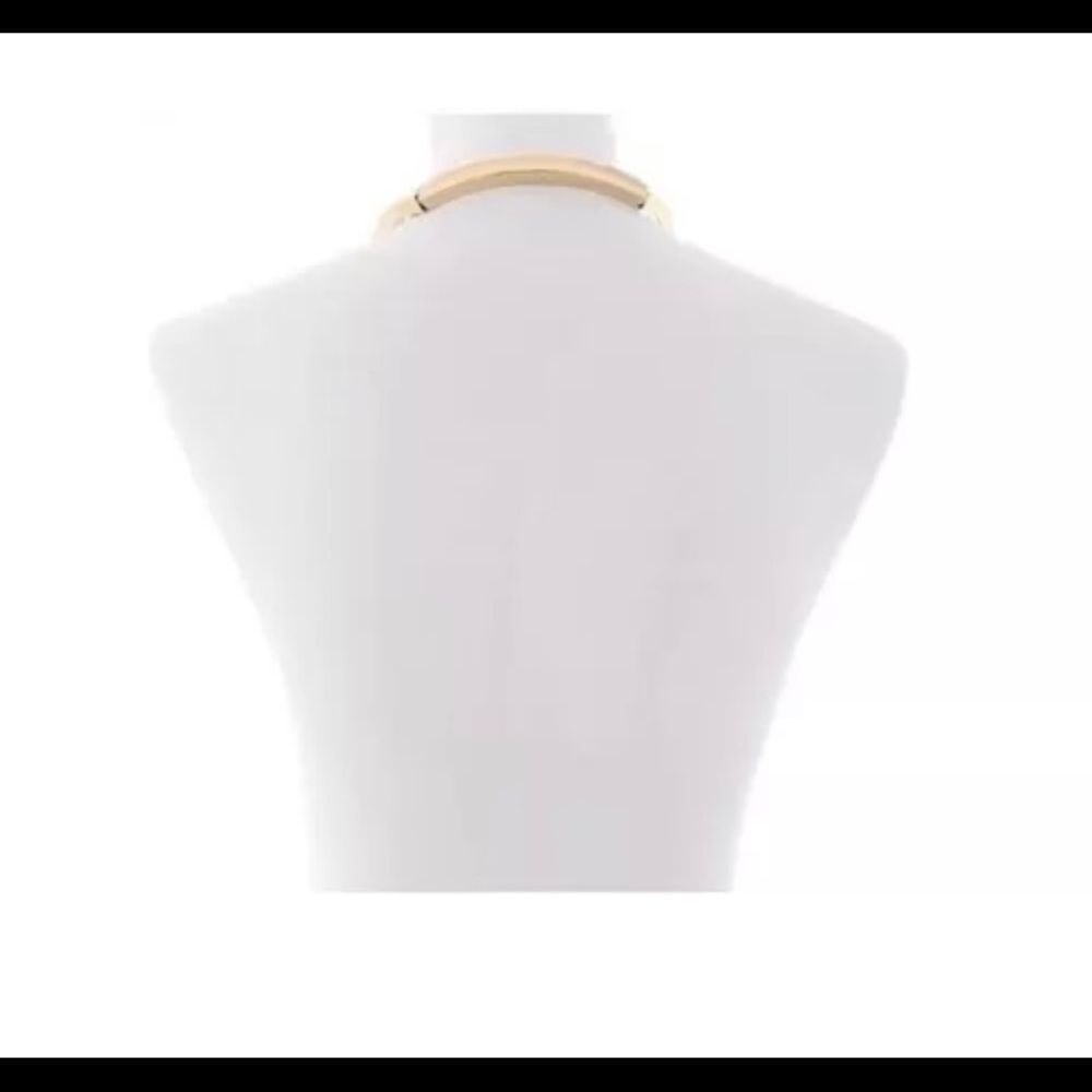 Steve Madden Statement Collar Multi Chain Necklace‎ - Picture 3 of 7
